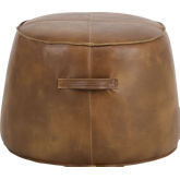Mitchell Ottoman in Tobacco Tan Leatherette